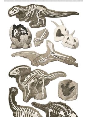 Jolees Boutique, Dinosaur Skeletons Bones LG16 50-51033